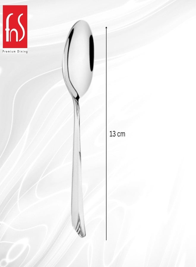 FNS Montavo by FnS Divine Stainless Steel Coffee Spoon (Set of 12) for Tea and Coffee - Image 3